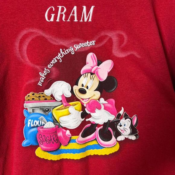 Vintage 90s Disney Gram Minnie Mouse Sweatshirt y2k grandma - Picture 2 of 6